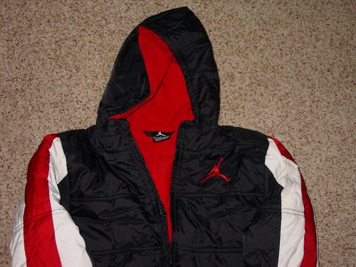 Boys Nike Air Jordan Black/Red Youth Full Zip Jacket! Size L (12-13 Years Old) - Picture 2 of 12