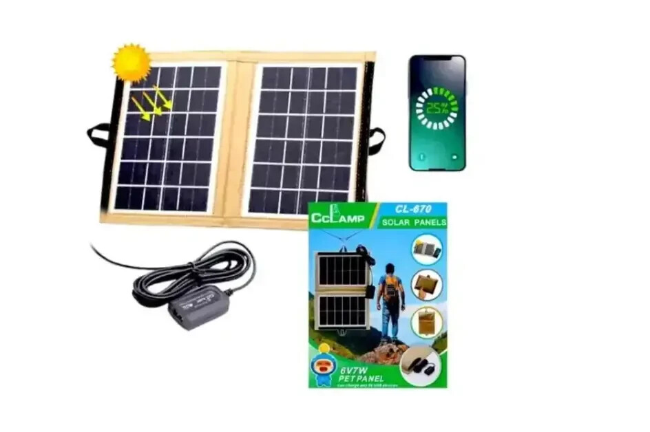 Charging station solar panel transformer charging from the sun CL-670 7 W-image