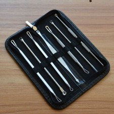 7PCS Professional Blackhead Remover Kit Stainless Steel with PU Travel Case