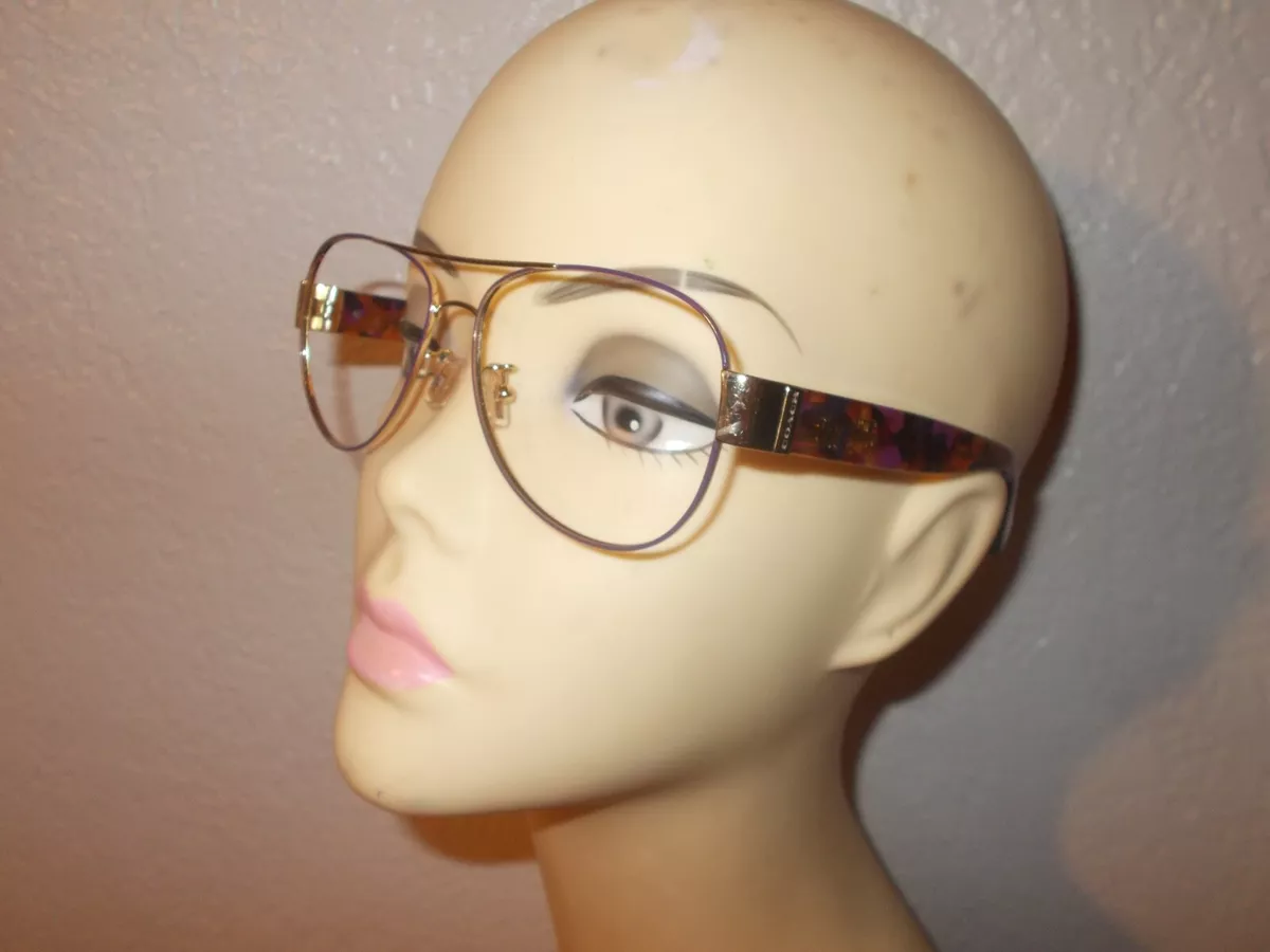 Coach HC 7059 L138 Gold Purple Confetti Frame Sunglasses eBay