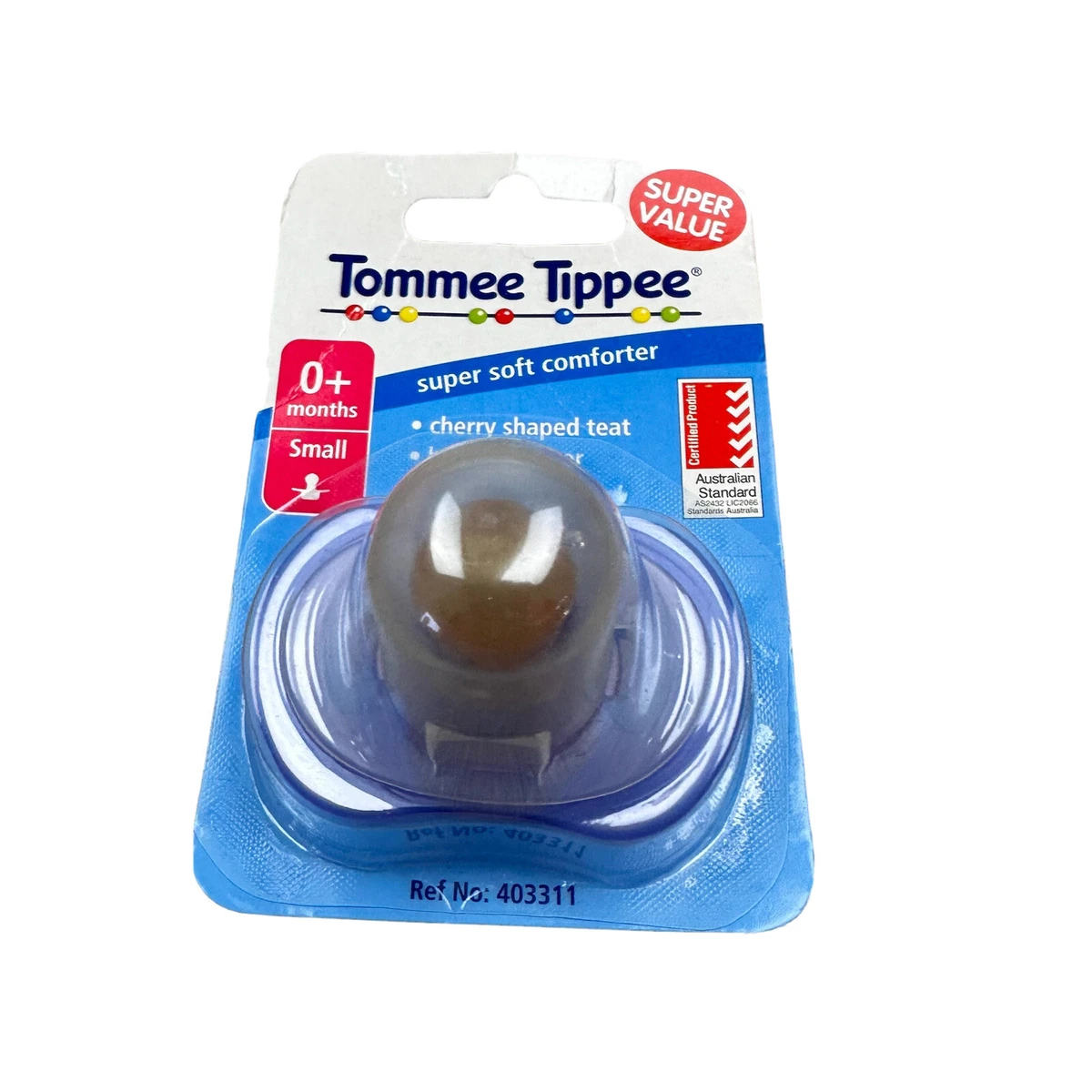 Tommee Tippee Dummy Latex Cherry 0 Months New In Pack Purple
