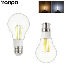 Ampoule Globe À Filament Led A55 Ac85-265V Dc12V Lampe Edisonscrew 3W 4W 6W B22