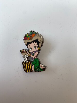 DANBURY MINT Betty Boop Emaille Abzeichen Pin   Fruchtkorb Hawaiian
