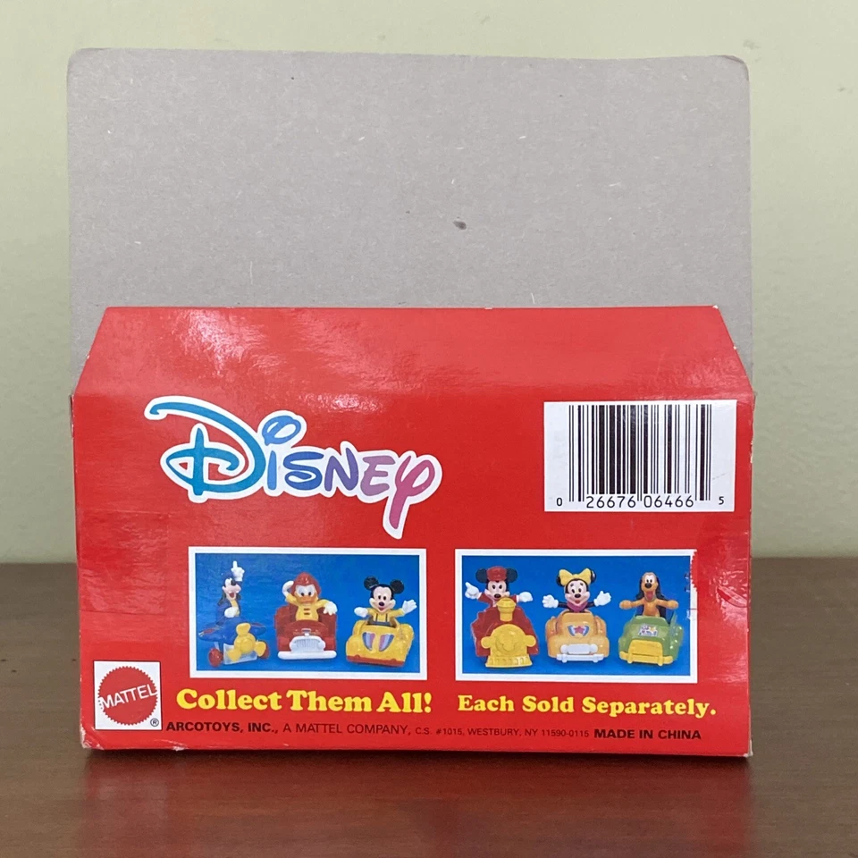 Vintage Disney Collectible Die-Cast Mickey Mouse & Car Mattel Arco - Image 3 of 4