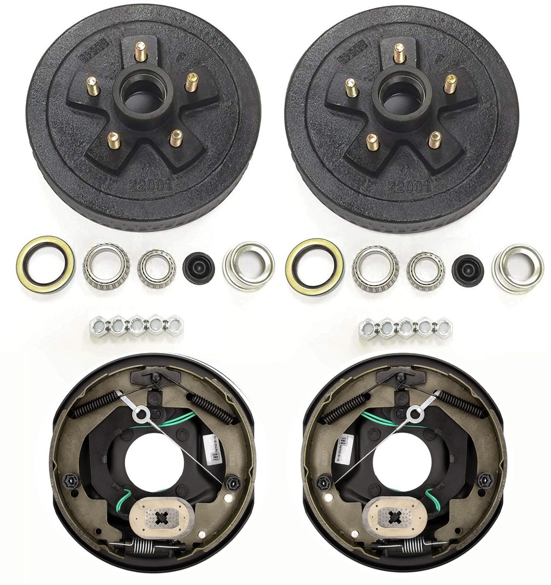 Add Brakes To Your Trailer! Basic Kit 3500# Axle 5 X 5.0  Electric Axel Drum - Foto 4