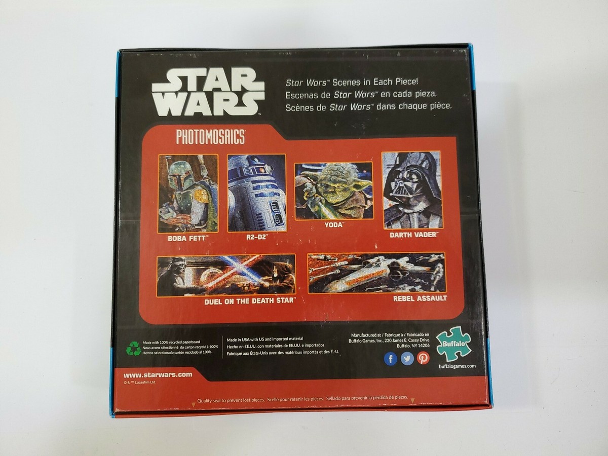 Star Wars Photomosaics C3po and R2-d2 Puzzle 1000 PC Buffalo Games