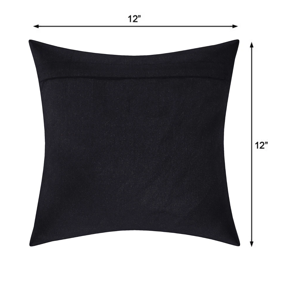 Funda de cojín de seda brocado indio ropa de cama decorativa sofá funda de almohada 12 pulgadas Foto 3 de 4