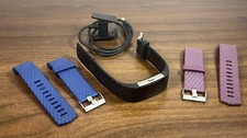 Fitbit Charge 2 FB407S Activity Tracker Size Small - Charger And Extra Bands