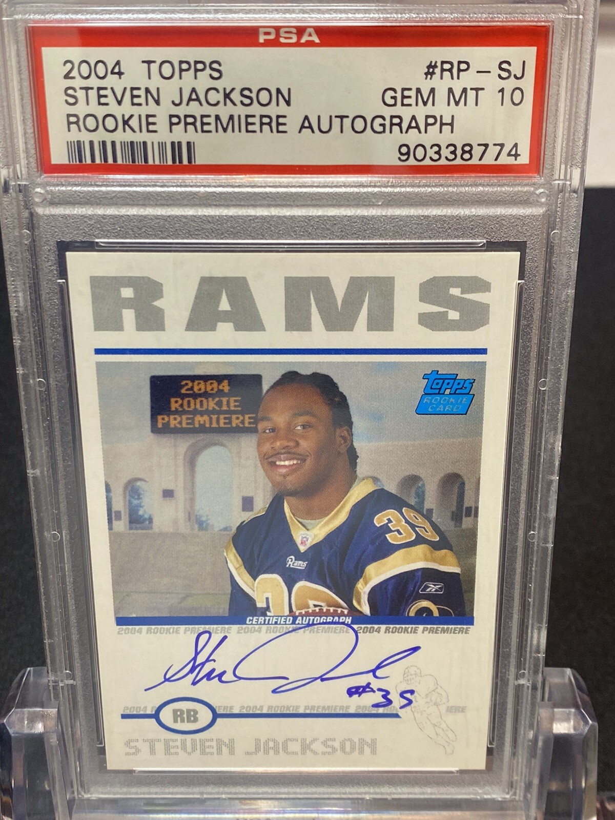 Steven Jackson Topps Rookie Premiere Autograph #RPSJ Rookie Premiere Autograph