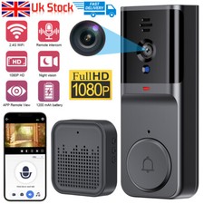 Smart Wireless Wi-Fi Doorbell 1080P HD Security Intercom Video Camera Door Bell