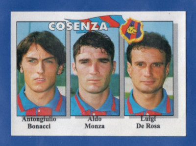 FIGURINE FOOTBALL FLASH 95 N.351 BONACCI MONZA DE ROSA REC/REMOVED