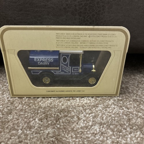 Matchbox Modelli Di Un Tempo 1912 Ford Modello T Express Dairy Made 1978 Vintage - Foto 20 di 24