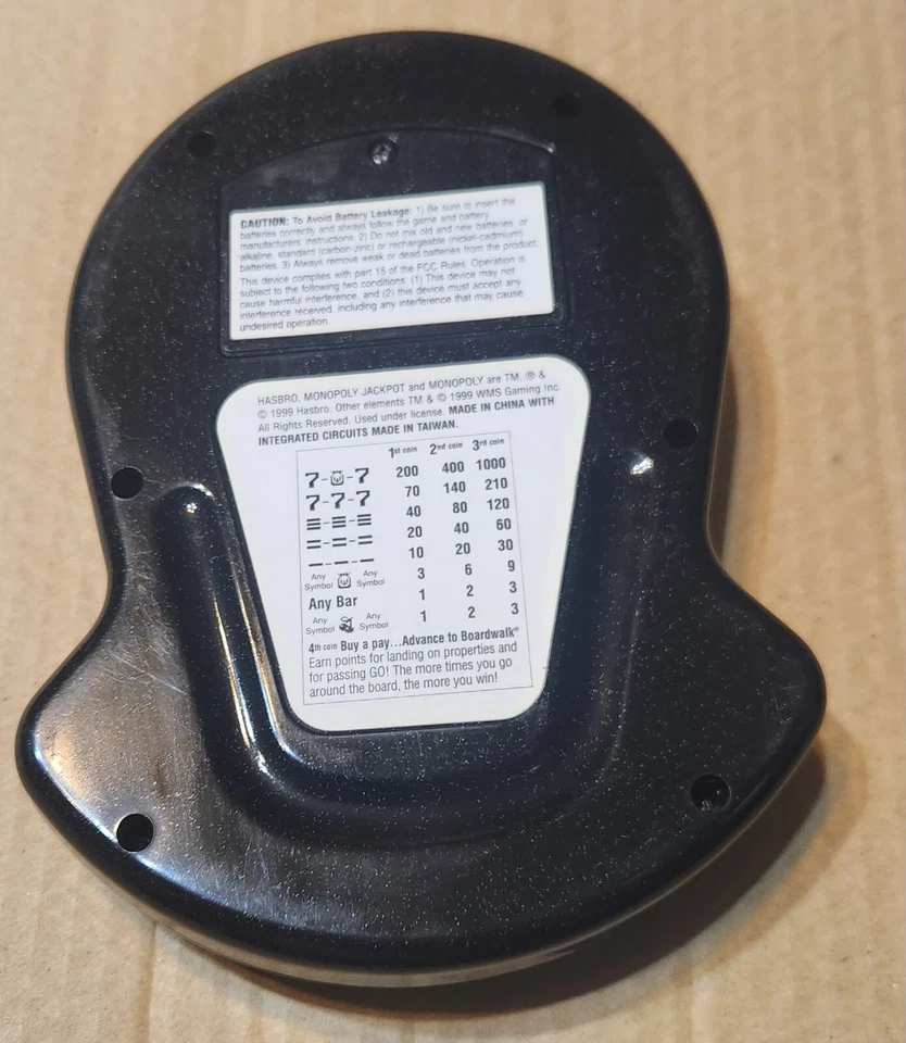 Vintage 1999 Monopoly Jackpot Electronic Handheld Game - Image 3 of 3