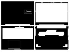 Carbon Vinyl Laptop Sticker Skin Cover for ASUS Vivobook Pro 15 M6501R 2022