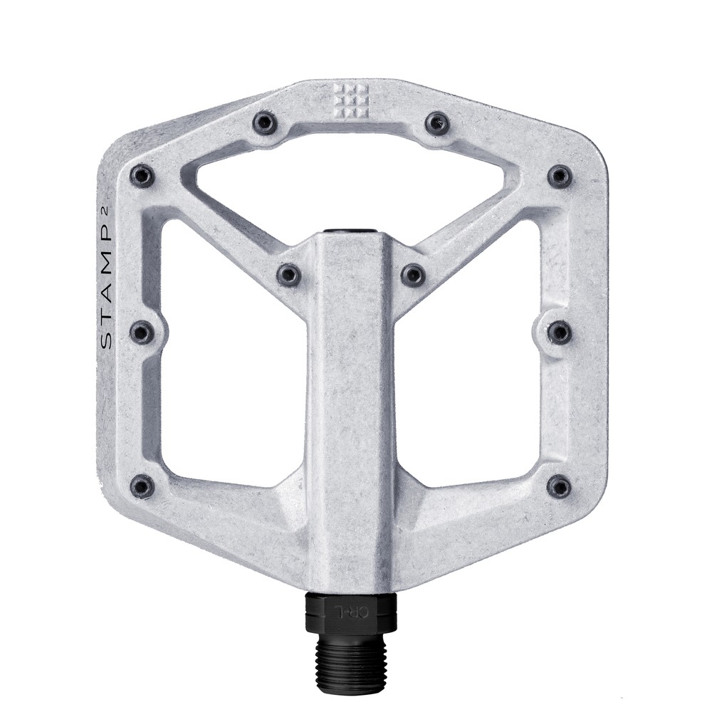 Crank Brothers Stamp 2 Pedals - Platform Aluminum 9/16 Raw Silver Small
