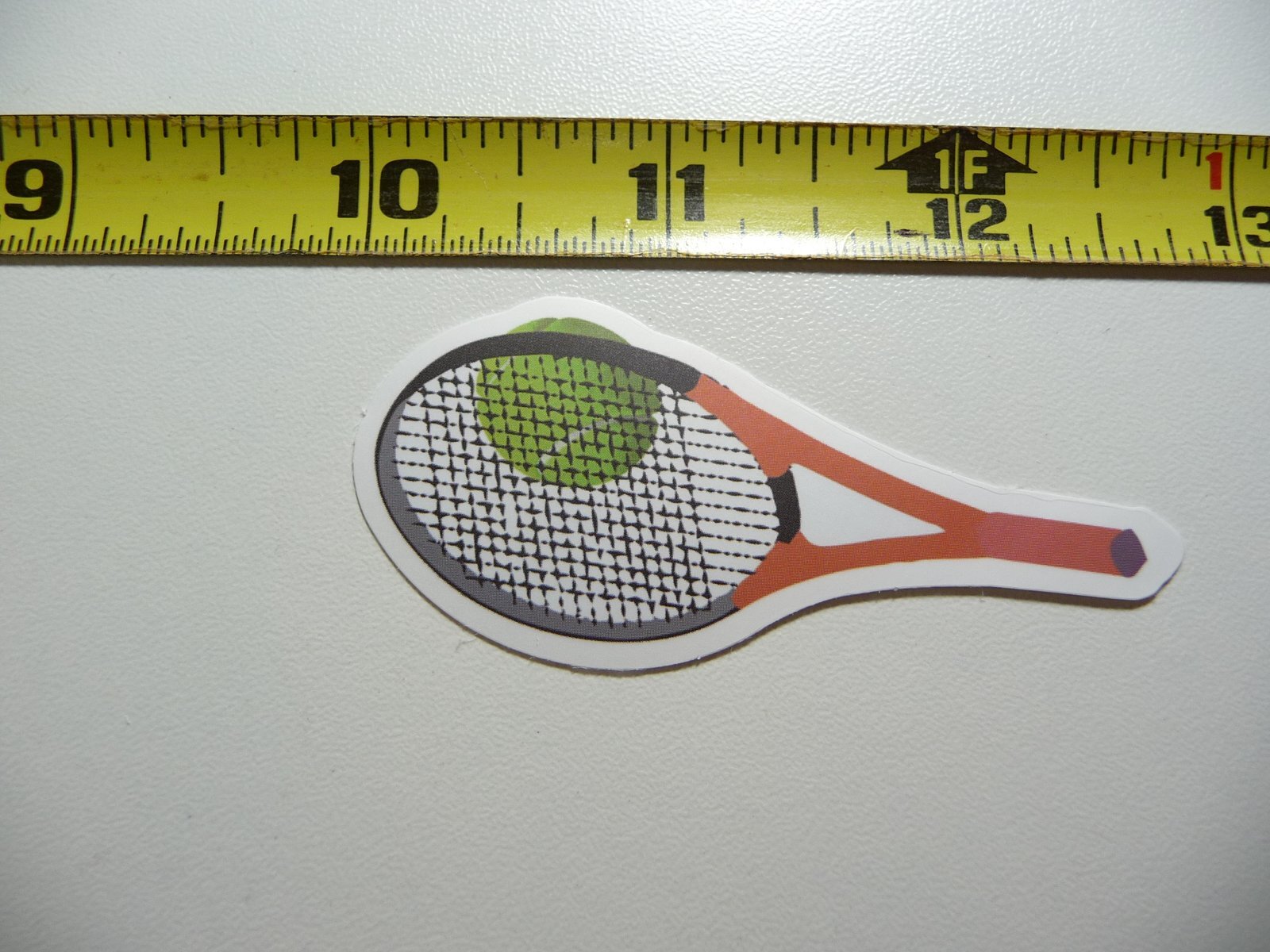 TENNIS RACKET WITH BALL DECAL STICKER GAME ATHLETIC SPORTS GAME