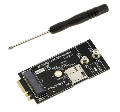 Adaptateur M2 B key et nano SIM vers M.2 E A Key 3G 4G 5G WIFI
