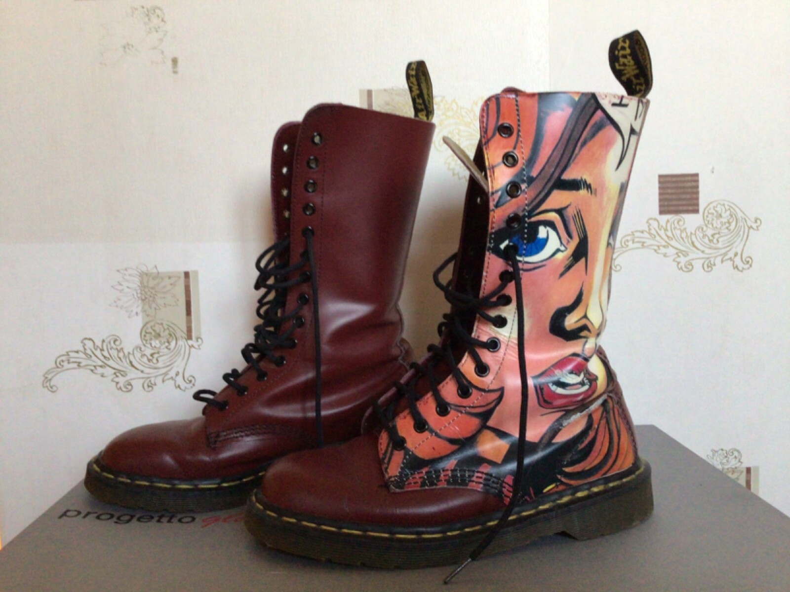 dr martens boots vintage made in england rare image 2