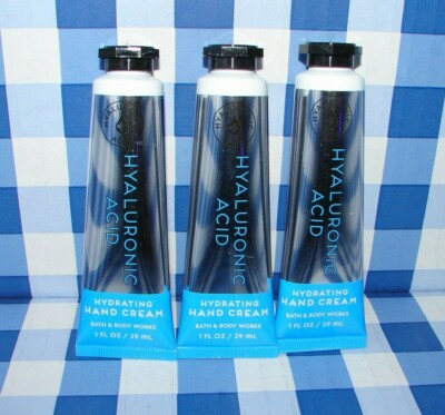 Bath & Body Works Hyaluronic Acid Hydrating Hand Cream 1 oz. Lot of 3