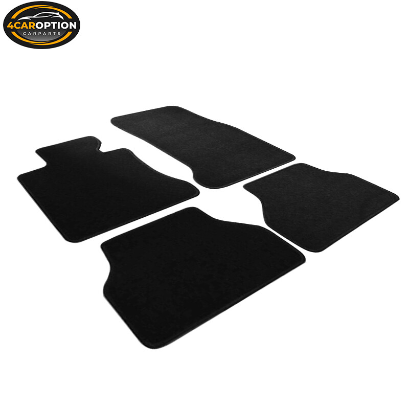0510 E60 5Series Floor Mats Carpet Front & Rear Nylon Black 4PC FOR