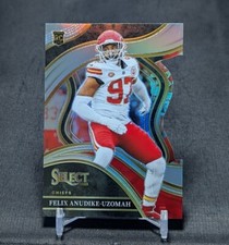 Felix Anudike-Uzomah Silver Die-Cut Prizm Rookie RC 2023 Select Card #269 Chiefs