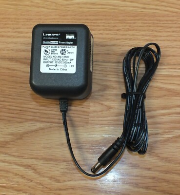 Genuine Linksys (AM-12500) Plug In Class 2 Power Supply Adapter Cisco Systems! 