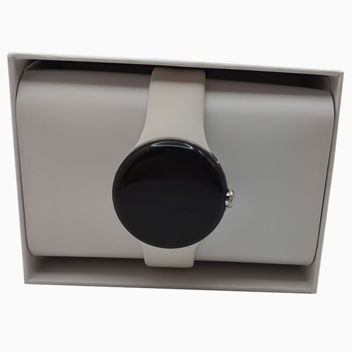 Google Pixel Watch 4G LTE 32GB polerowane srebrne etui / kreda aktywny pasek OEM - Zdjęcie 2 z 13