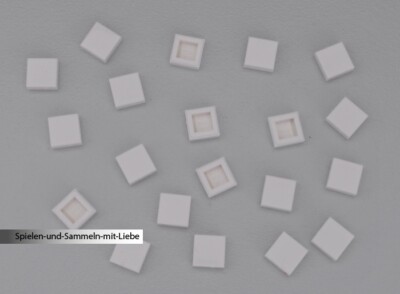 60 x LEGO  STEINE 1 x 1 NOPPEN GLATT FLIESE FLIESEN 3070 NEU WEISS