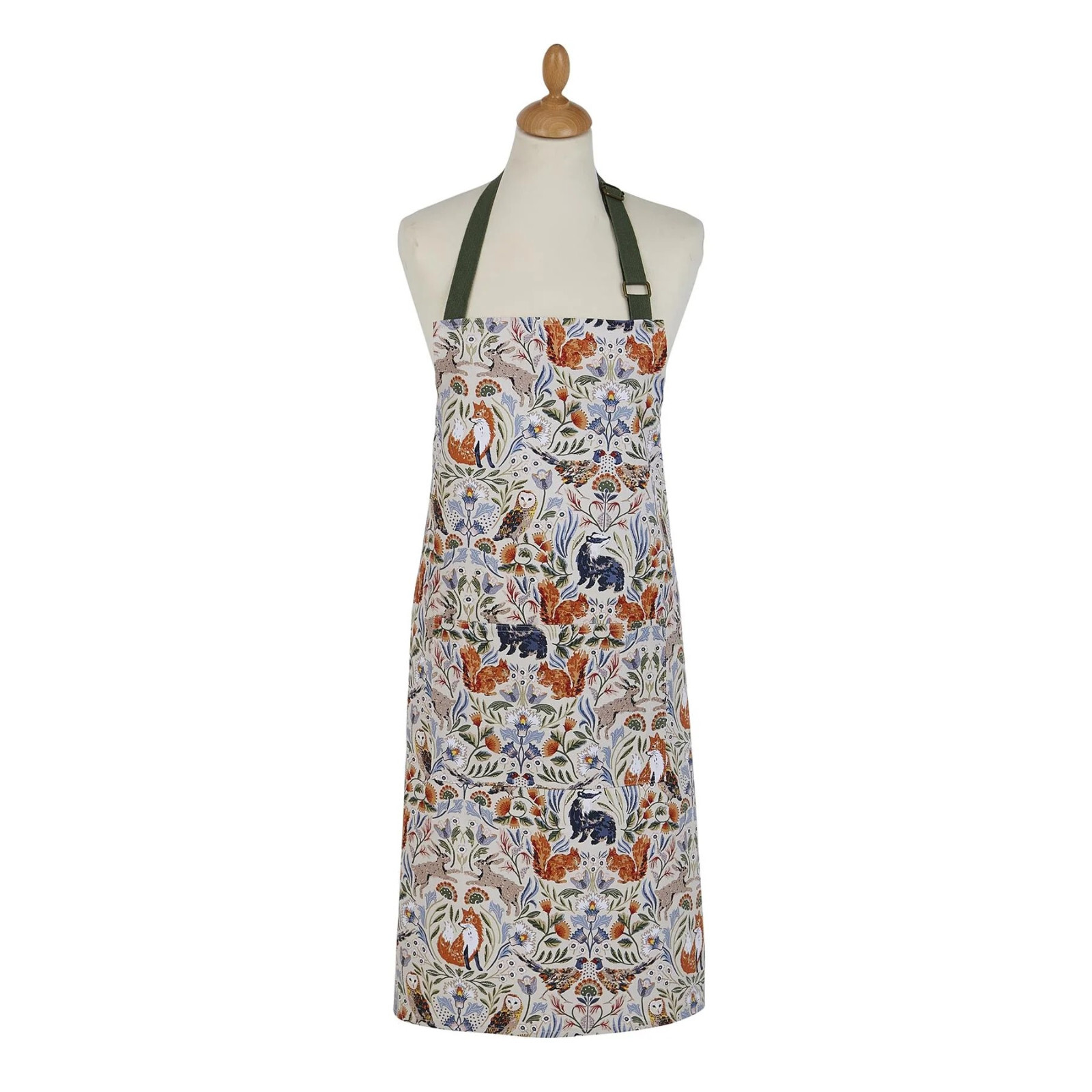 Ulster Weavers Blackthorn cotton apron Owls pinny squirrel fox hares pheasants