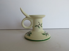 Vintage ~ Spode ~ Chistmas Tree Green ~ Candleholder ~ 2 12" Ringhandle