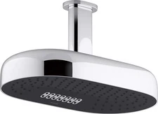 Kohler 26295-CP Statement Oblong 14" Multifuntion 2.5 gpm Rainhead, Polished ...