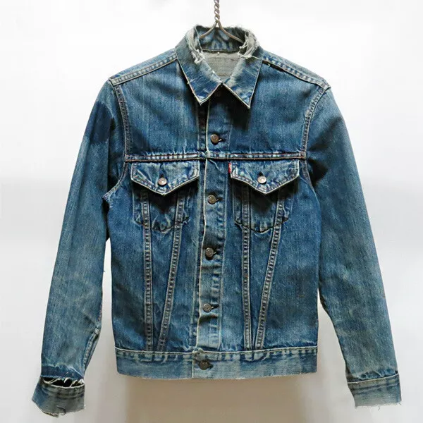 Vintage 69s Levi's 70505-0217 Big E Denim Jacket Sz 36? ~S #524