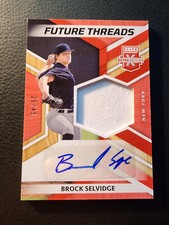 2022 Panini Elite Extra Edition-Future Threads Auto Brock Selvidge 26/49 Yankees