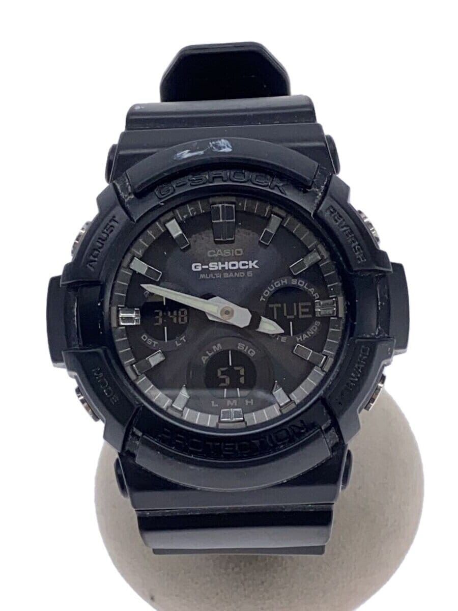 CASIO G-SHOCK GAW-100B-1AJF Black Resin Tough Solar Digital Analog