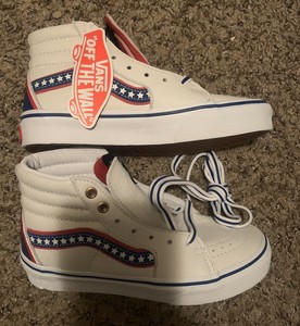 kids white leather vans