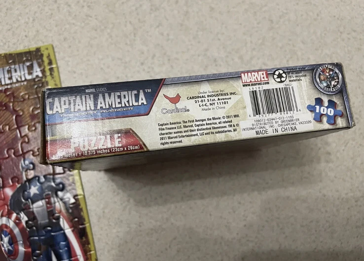 Puzzle Marvel Capitán América el Primer Vengador 100 piezas Foto 4 de 4