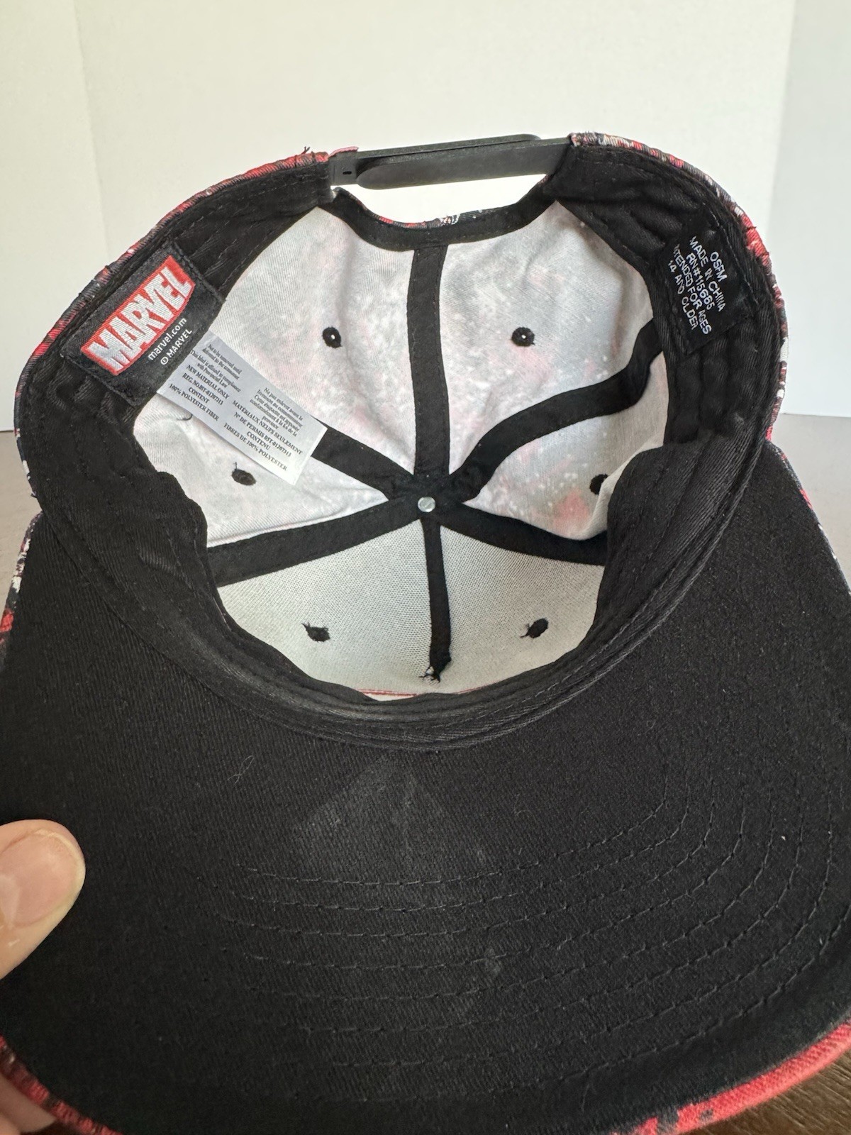 Marvel Deadpool Snap Back Cap Multi-Colored OSFM … - image 5