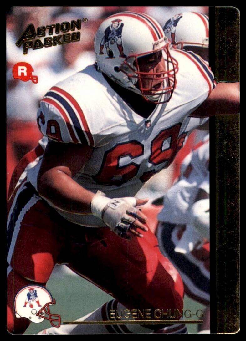 1992 Action Packed Rookie/Update Eugene Chung RC 46 New England Patriots