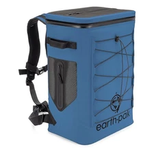 Earth Pack Insulated Backpack Cooler Holds 35 for 72 Hours, Arctic Blue