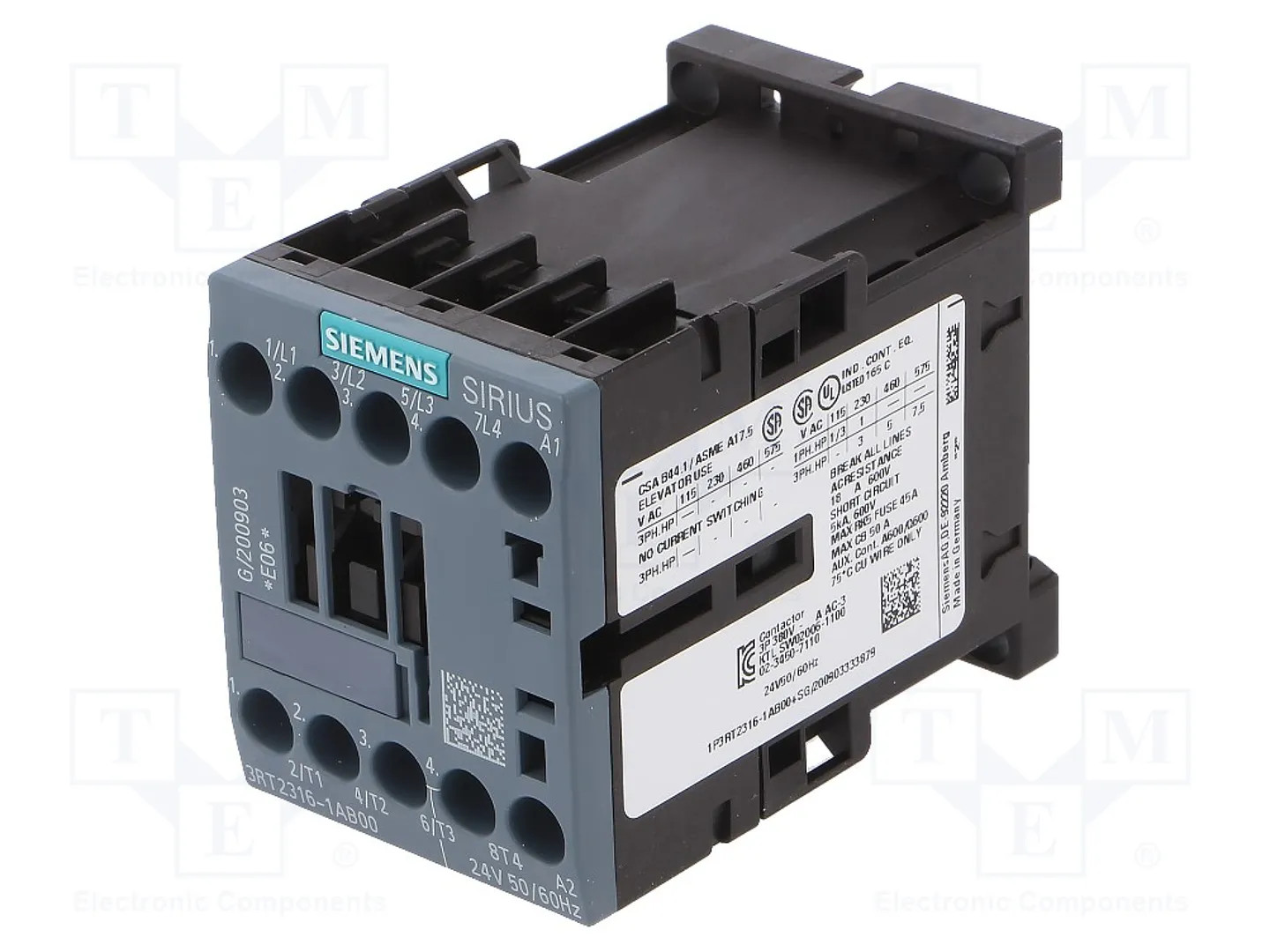 Siemens Contattore S00 16A 24Vdc 2No/2Nc Vite, Relais - Immagine 2
