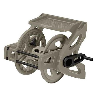 #ad Suncast Slide Trak Wall Mount Reel for 175 Ft Vinyl Hose Dark Taupe Reel Only $89.99
