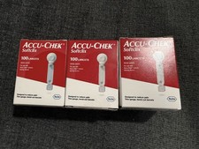 Accu-Chek Softclix Lancets 100ct NEW AND SEALED USA SELLER Lot 3 Boxes 300