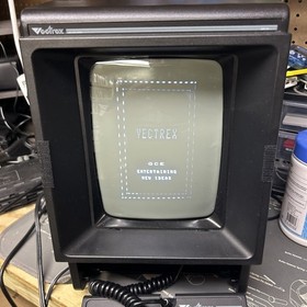 Vintage Vectrex Arcade System Game Console Box Tested Working Custom Cover