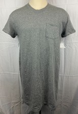 Time and Tru Women's L 12-14 Heather Gray Short-Sleeve T-shirt Dress
