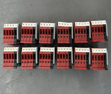 ABB Entrelec M4/6 5116 DIN Rail Terminal Block Lot of 60 Red Black Used