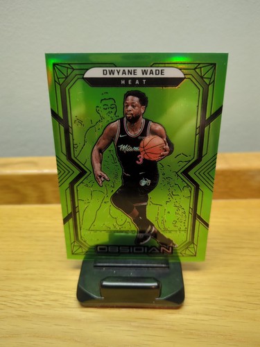 2021-22 Panini Obsidian Dwyane Wade Electric Etch Green Flood #23/25 - Picture 1 of 2