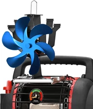 Wood Stove Fan Compatible for Buddy Heater,Heat Powered Fireplace Fan with Brack
