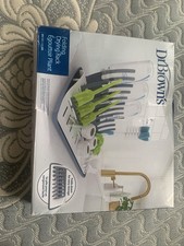 Dr. Brown  s Folding Drying Rack Foldable White Blue Green Baby Bottle Organizer