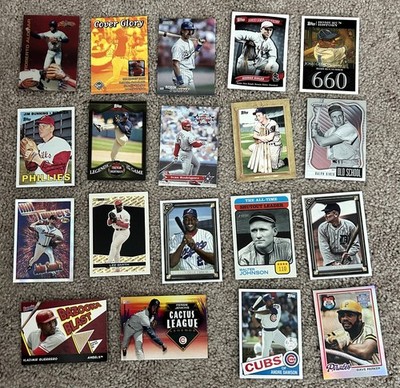 ALL HOF Card Lot (19) - inserts - Josh Gibson, Ty Cobb, Parker, etc.