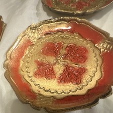 Set von 6 St&uuml;ck italienischen Untersetzer / Untersetzer, Bier untersetzer, Blume